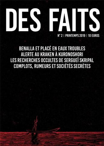 Couverture du livre « Faits n 02 (des) » de  aux éditions Prairial