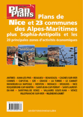 Couverture du livre « Guide plan plans ; nice et 23 communes des alpes maritimes » de Collectif Michelin aux éditions Michelin