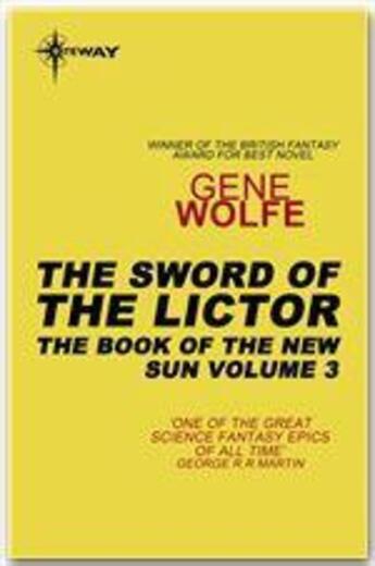 Couverture du livre « The sword of the lictor » de Gene Wolfe aux éditions Orion