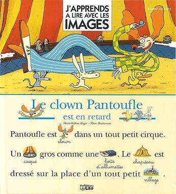 Couverture du livre « Le clown pantoufle est en retard » de Boutavant/Roger aux éditions Lito