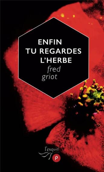 Couverture du livre « Enfin tu regardes l'herbe » de Fred Griot aux éditions Publie.net