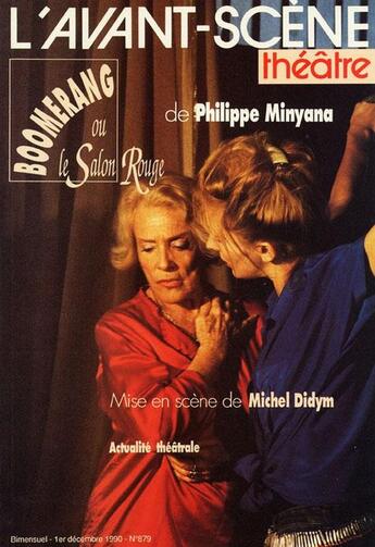 Couverture du livre « Boomerang ou le salon rouge » de Philippe Minyana aux éditions Avant-scene Theatre