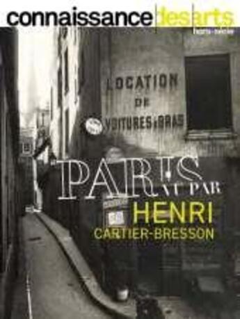 Couverture du livre « Henri cartier bresson » de Connaissance Des Art aux éditions Connaissance Des Arts