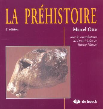 Couverture du livre « La prehistoire » de Otte... aux éditions De Boeck