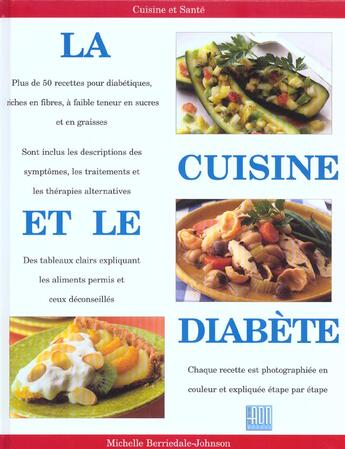 Couverture du livre « Cuisine et le diabete » de Berriedale M aux éditions Adn