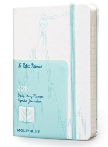 Couverture du livre « Agenda 2015 Petit prince journalier blanc poche » de Moleskine aux éditions Moleskine Papet