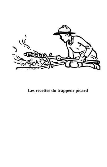 Couverture du livre « Les recettes du trappeur picard » de Nicolas Haussy aux éditions Books On Demand