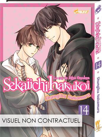 Couverture du livre « Sekaiichi Hatsukoi ; le cas de Ritsu Onodera Tome 14 » de Shungiku Nakamura aux éditions Crunchyroll