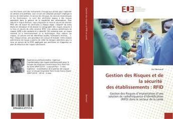 Couverture du livre « Gestion des risques et de la securite des etablissements : rfid » de Eric Bertrand aux éditions Editions Universitaires Europeennes