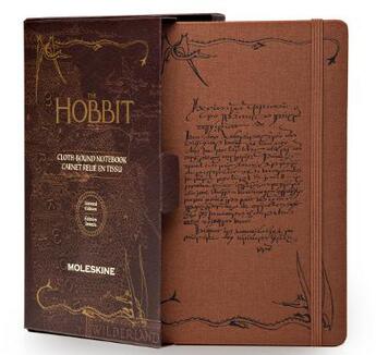 Couverture du livre « Carnet The Hobbit relié en tissu marron » de  aux éditions Moleskine