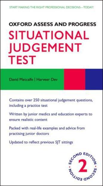 Couverture du livre « Situational Judgement Test » de Dev Harveer aux éditions Oup Oxford