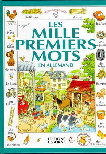 Couverture du livre « Les mille premiers mots en allemand » de Heather Amery et Stephen Cartwright aux éditions Usborne