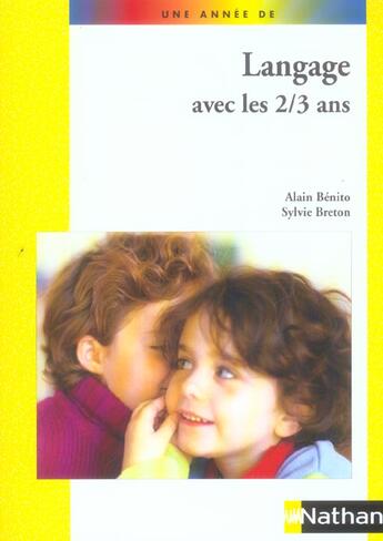 Couverture du livre « Langage 2/3 ans » de Benito/Breton aux éditions Nathan