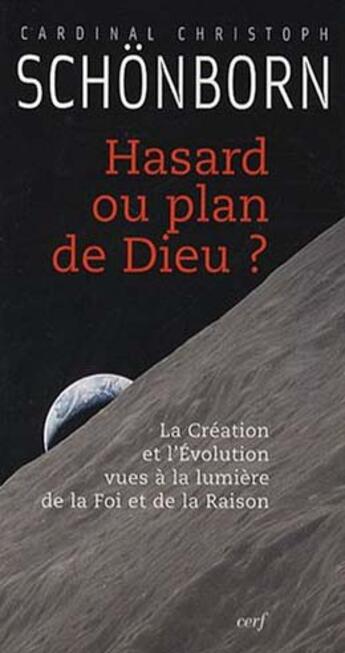 Couverture du livre « Hasard ou plan de dieu ? » de Schonborn Christophe aux éditions Cerf