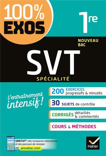 Couverture du livre « Svt (specialite) 1re - exercices resolus (sciences de la vie et de la terre) - premiere » de Coulais/Cynober aux éditions Hatier