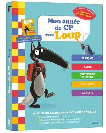 Couverture du livre « Mon annee de cp avec loup » de Lallemand / Perrot / aux éditions Philippe Auzou