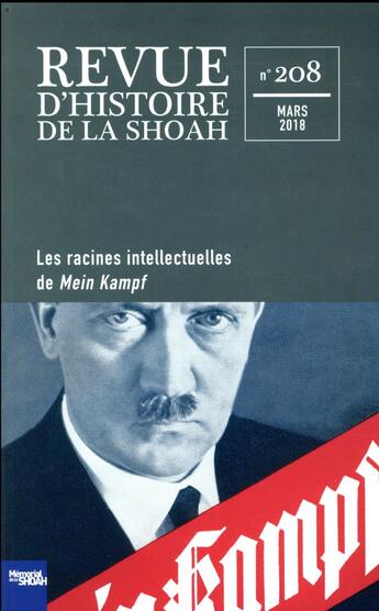 Couverture du livre « Revue d'histoire de la shoah n 208 » de  aux éditions Calmann-levy