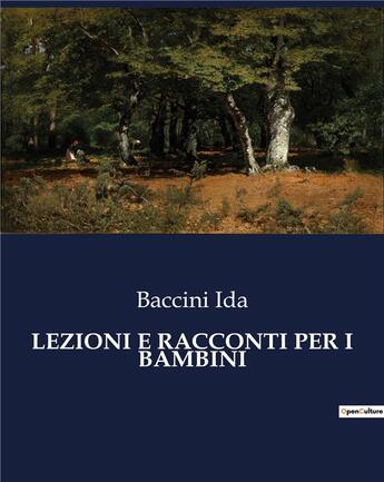 Couverture du livre « LEZIONI E RACCONTI PER I BAMBINI » de Baccini Ida aux éditions Culturea