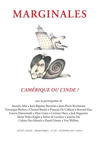 Couverture du livre « L'amerique ou l'inde » de  aux éditions Ker Editions