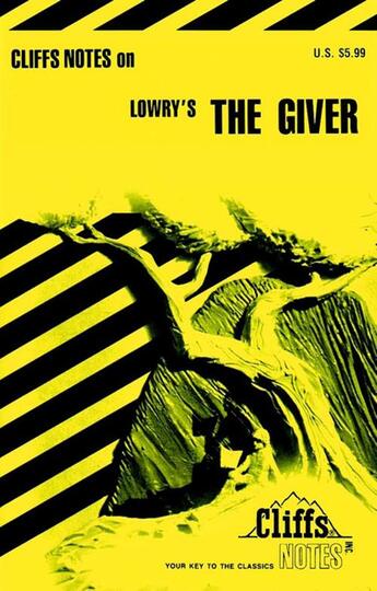 Couverture du livre « CliffsNotes on Lowry's The Giver » de Pavlos Suzanne aux éditions Houghton Mifflin Harcourt