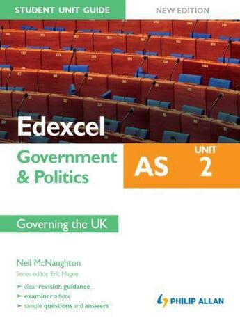 Couverture du livre « Edexcel AS Government & Politics Student Unit Guide: Unit 2 New Editio » de Mcnaughton Neil aux éditions Hodder Education Digital