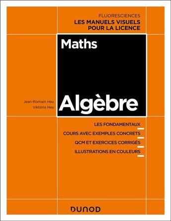 Couverture du livre « Algèbre » de Jean-Romain Heu et Viktoria Heu aux éditions Dunod