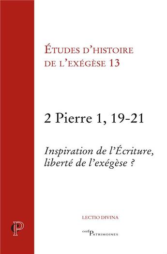 Couverture du livre « 2, Pierre, 1, 19-21 » de Gilbert Dahan aux éditions Cerf