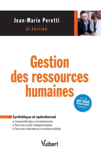 Couverture du livre « Gestion des ressources humaines (2e édition) » de Jean-Marie Peretti aux éditions Vuibert