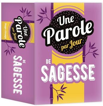 Couverture du livre « Une parole par jour de sagesse (édition 2020) » de  aux éditions Hugo Image