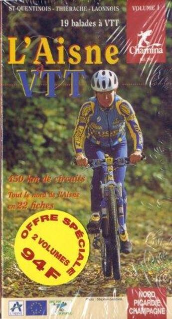 Couverture du livre « L'Aisne ; VTT ; 19 balades à VTT » de  aux éditions Chamina