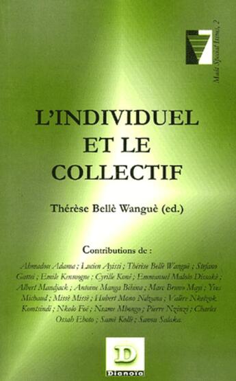 Couverture du livre « L'individuel et le collectif » de Ayissi/Nzinzi aux éditions Dianoia