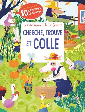 Couverture du livre « Les animaux de la ferme cherche trouve » de  aux éditions Yoyo Books