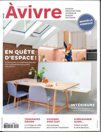 Couverture du livre « Architectures a vivre n 110 en quete d'espace - novembre/decembre 2019 » de  aux éditions Architectures A Vivre