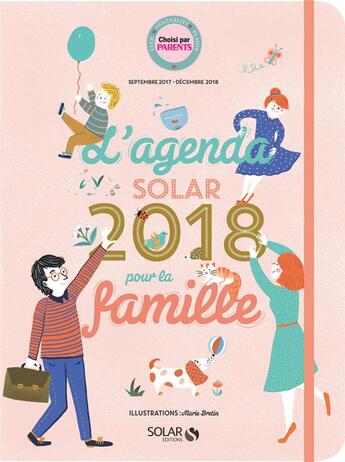 Couverture du livre « L'agenda pour une famille organisée (édition 2018) » de  aux éditions Solar