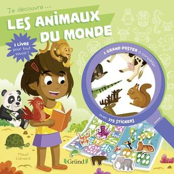 Couverture du livre « Je decouvre les animaux du monde » de Nathalie Lescaille aux éditions Grund