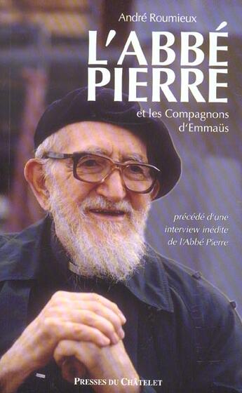 Couverture du livre « L'Abbé Pierre et les compagnons d'Emmaüs (édition 2004) » de Roumieux-A aux éditions Archipel