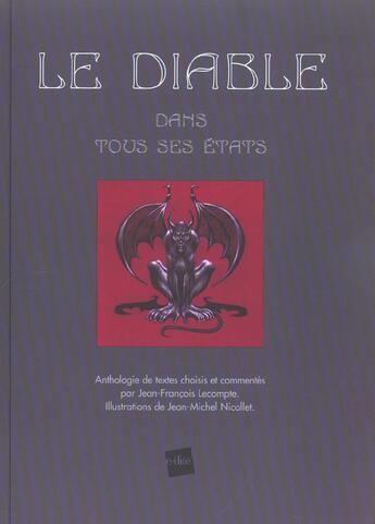 Couverture du livre « Le Diable Dans Tous Ses Etats » de Jean-Francois Lecompte aux éditions Edite