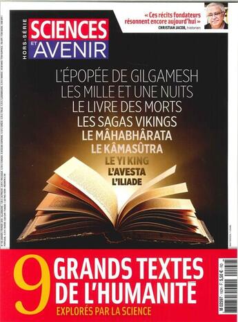 Couverture du livre « Sciences et avenir hs n 192 9 grands textes de l'humanite, vus par la science janvier 2018 » de  aux éditions Hs Sciences & Avenir