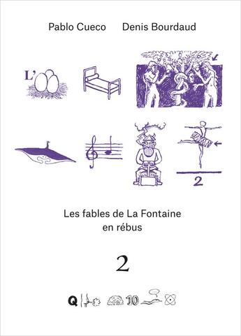 Couverture du livre « Le lièvre et la tortue : Rébus littéraire » de Denis Bourdaud et Pablo Cueco aux éditions Qupe