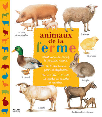 Couverture du livre « Animaux de la ferme (avec figurines) » de Christian Havard et Catherine Fichaux aux éditions Milan