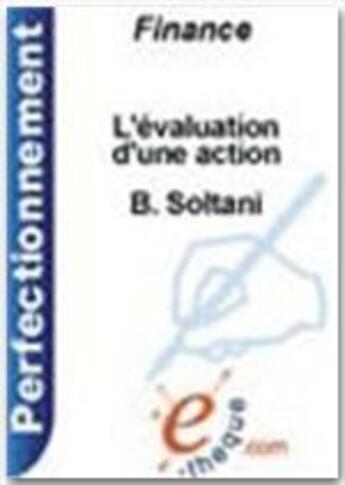 Couverture du livre « L'évaluation d'une action » de Bahram Soltani aux éditions E-theque