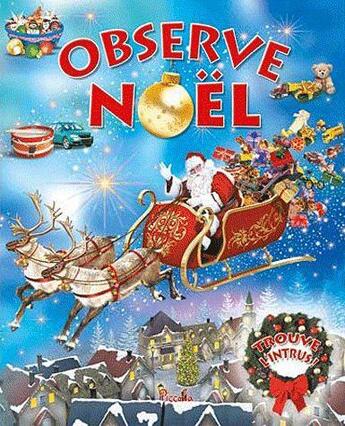 Couverture du livre « OBSERVE ET TROUVE ; noël » de  aux éditions Piccolia