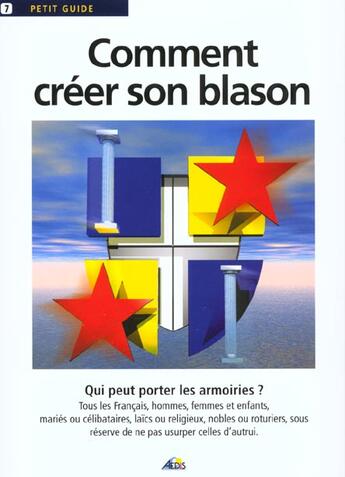 Couverture du livre « Comment créer son blason » de  aux éditions Aedis