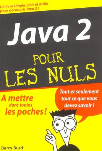 Couverture du livre « Java 2 » de B Burd aux éditions First Interactive