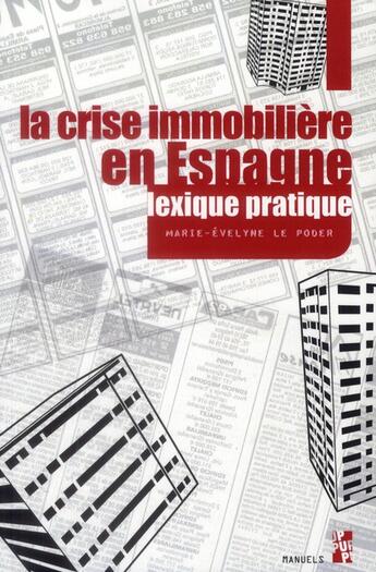 Couverture du livre « Crise immobiliere en espagne » de Le Poder Marie aux éditions Pu De Provence