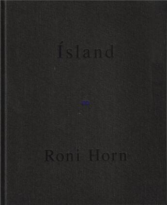 Couverture du livre « Roni horn island haraldsdottir part 2 » de Roni Horn aux éditions Steidl