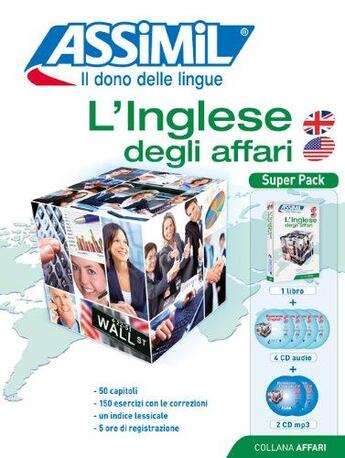 Couverture du livre « L'inglese degli affari ; super pack » de Claude Chapuis aux éditions Assimil