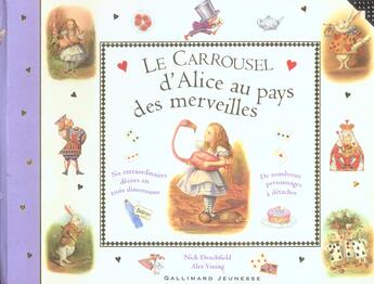 Couverture du livre « Le carrousel d'alice au pays des merveilles » de Denchfied Nick aux éditions Gallimard-jeunesse