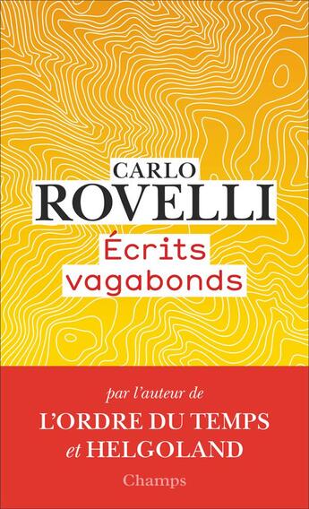 Couverture du livre « Écrits vagabonds » de Carlo Rovelli aux éditions Flammarion