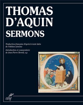 Couverture du livre « Sermons » de Thomas D'Aquin aux éditions Cerf